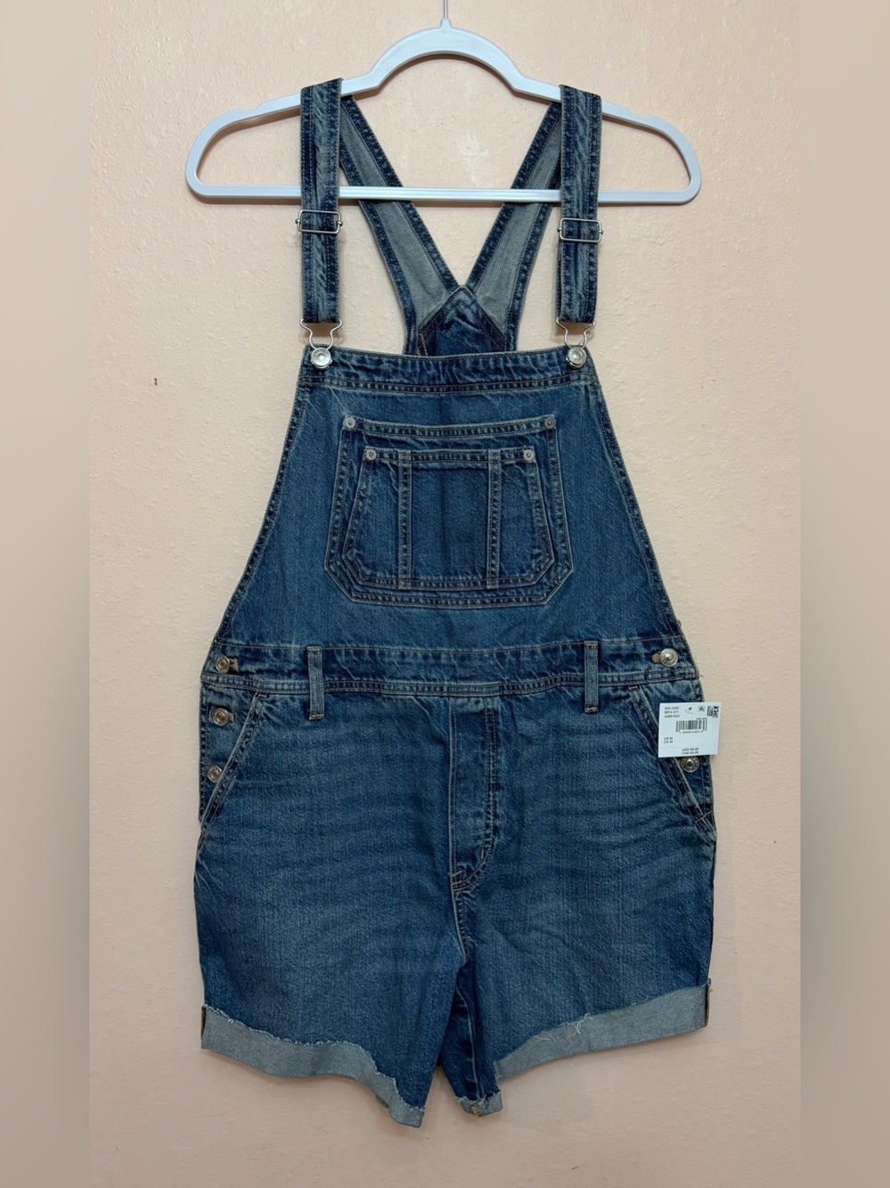 American Eagle Baggy Denim Short Overall